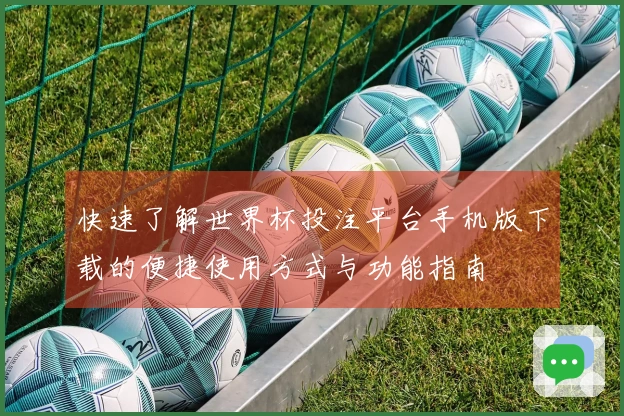 快速了解世界杯投注平台手机版下载的便捷使用方式与功能指南